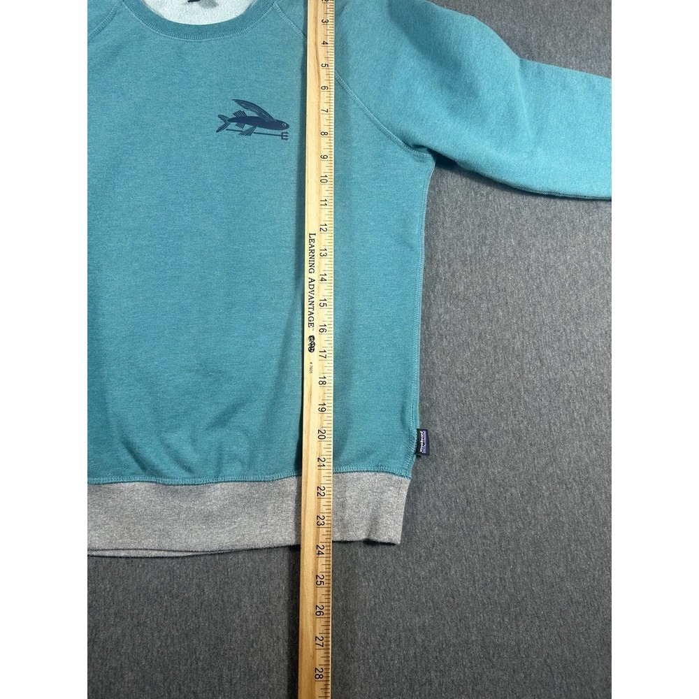 Patagonia Flying Fish Midweight Crewneck Organic Cotton Sweatshirt S - Picture 7 of 8